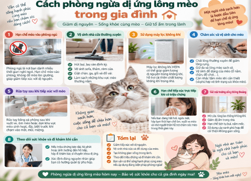 Cách Phòng Ngừa Dị Ứng Lông Mèo Trong Gia Đình