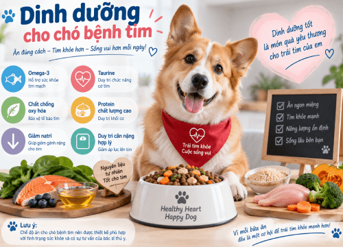 Dinh Dưỡng Cho Chó Bệnh Tim