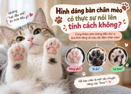 Hình dáng bàn chân mèo có thực sự nói lên tính cách không?