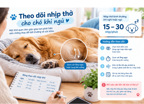 Theo Dõi Nhịp Thở Cho Chó Khi Ngủ