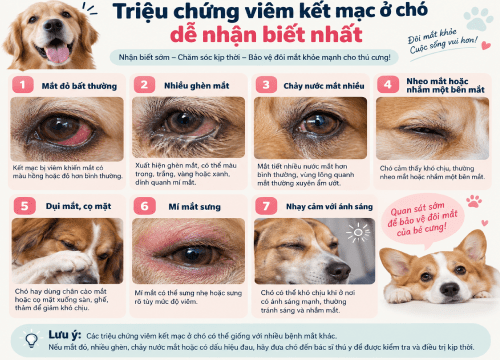 Triệu Chứng Viêm Kết Mạc Ở Chó